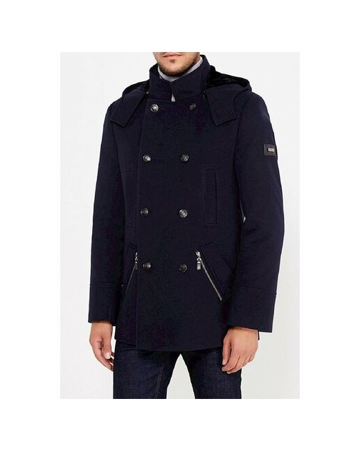 Berkytt Пальто демисезон/зима силуэт полуприлегающий укороченное капюшон карманы двубортное утепленное размер 52/170