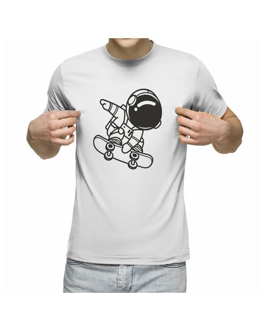 US Basic футболка Космонавт на скейте L