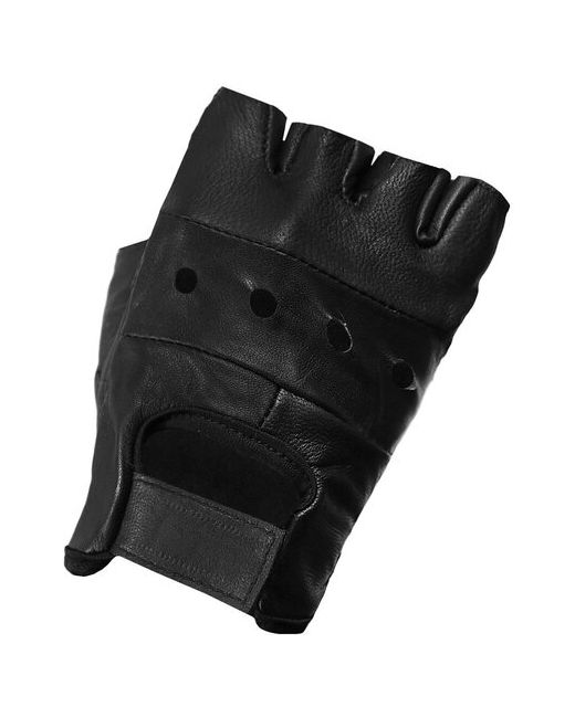 RockMerch Перчатки кожаные без пальцев ПК049 р-р 8