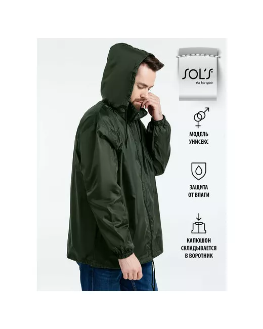 Sol'S Куртка демисезон/лето размер XS зеленый
