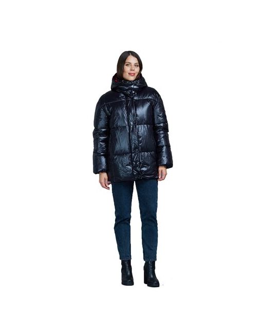 Mfin Куртка зимняя средней длины силуэт прямой манжеты капюшон утепленная размер 3848RU