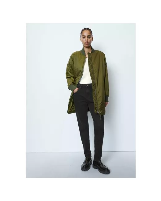 Marc O’Polo Куртка демисезонная удлиненная силуэт прямой карманы без капюшона размер XXL зеленый