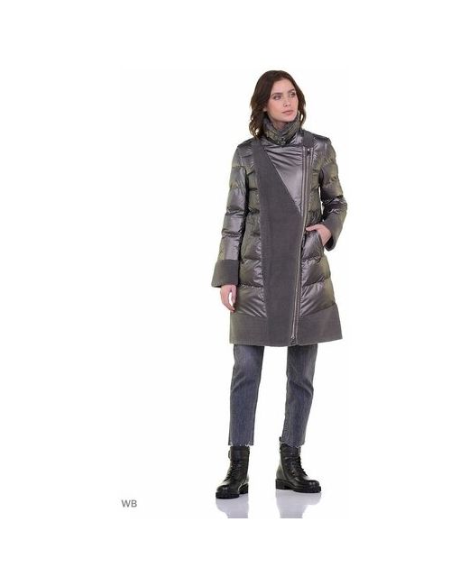 Prima Woman Куртка демисезон/зима средней длины силуэт прямой утепленная ветрозащитная водонепроницаемая двубортная размер 50