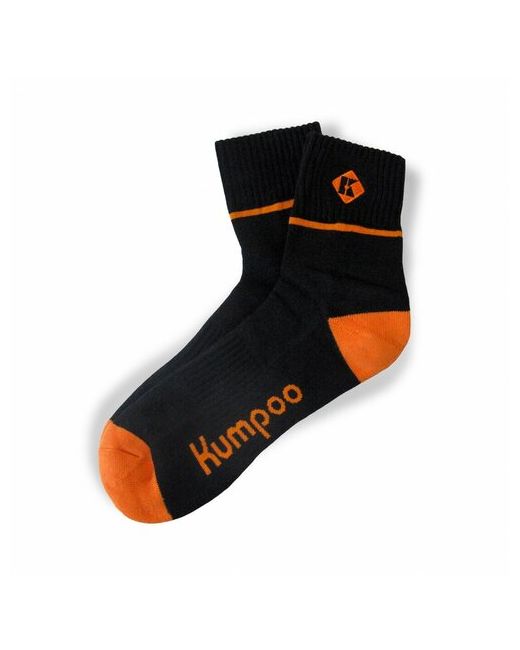 Kumpoo Носки унисекс размер 41/42 черный оранжевый