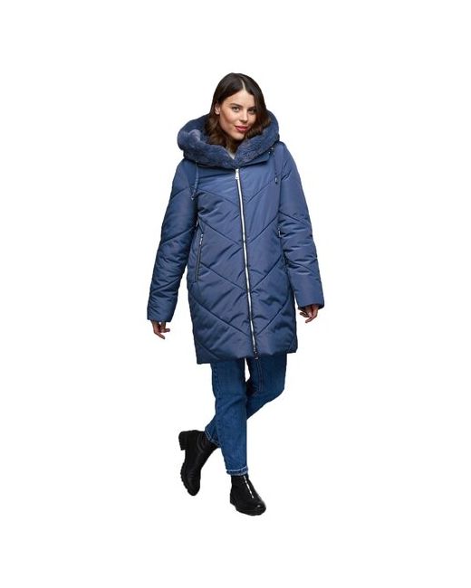 Mfin Куртка зимняя средней длины силуэт прямой утепленная размер 5262RU