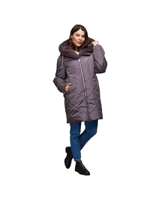 Mfin Куртка зимняя средней длины силуэт прямой утепленная размер 4656RU