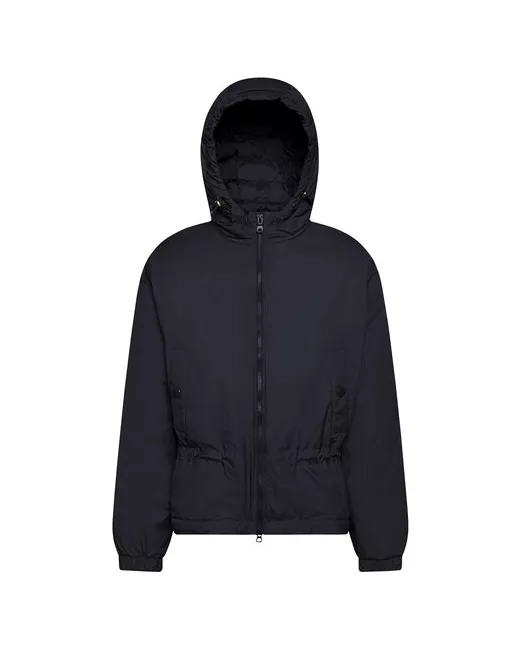Geox Куртка демисезонная укороченная силуэт прилегающий ветрозащитная водонепроницаемая несъемный капюшон карманы размер 44