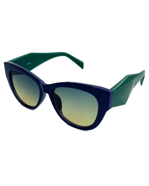 Ecosky Солнцезащитные очки кошачий глаз оправа с защитой от УФ градиентные для синий