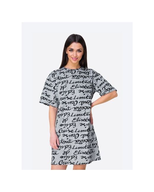 HappyFox Платье-футболка повседневное прямой силуэт мини размер 52