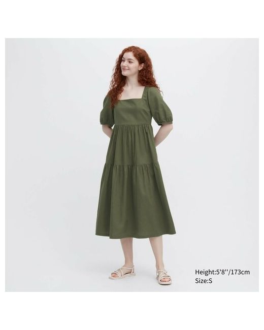 Uniqlo Платье размер L зеленый