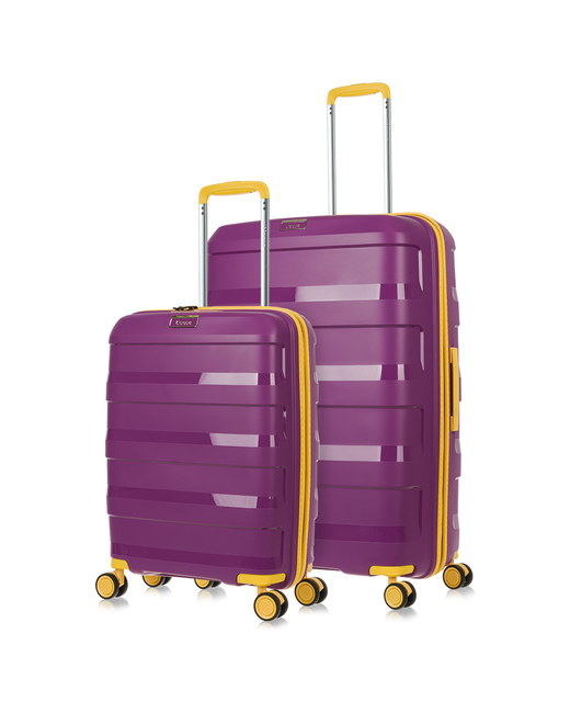 L'Case Комплект чемоданов Monaco 2 шт. водонепроницаемый 129 л размер S