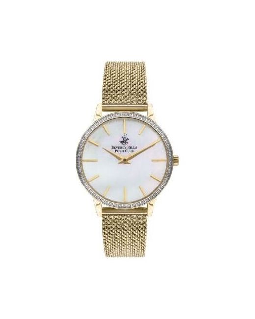 Beverly Hills Polo Club Наручные часы американские BP3298C.120 с гарантией золотой белый