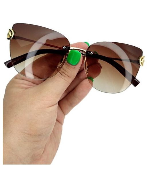 Ecosky Солнцезащитные очки прямоугольные оправа пластик с защитой от УФ градиентные для