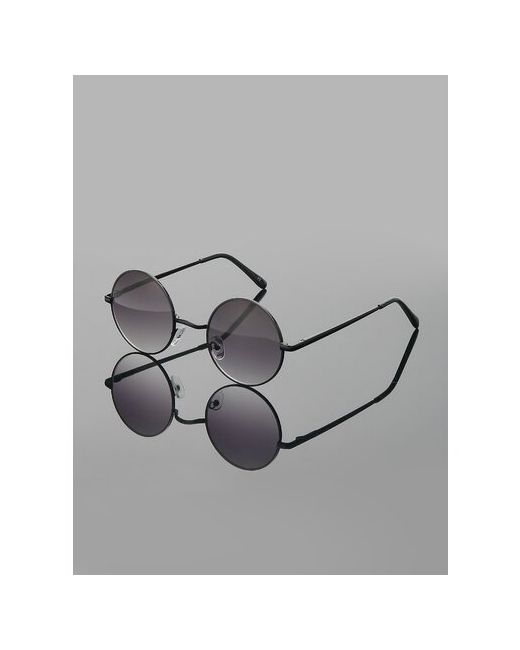 Moon Flower Солнцезащитные очки круглые оправа ударопрочные спортивные поляризационные зеркальные с защитой от УФ серебряный