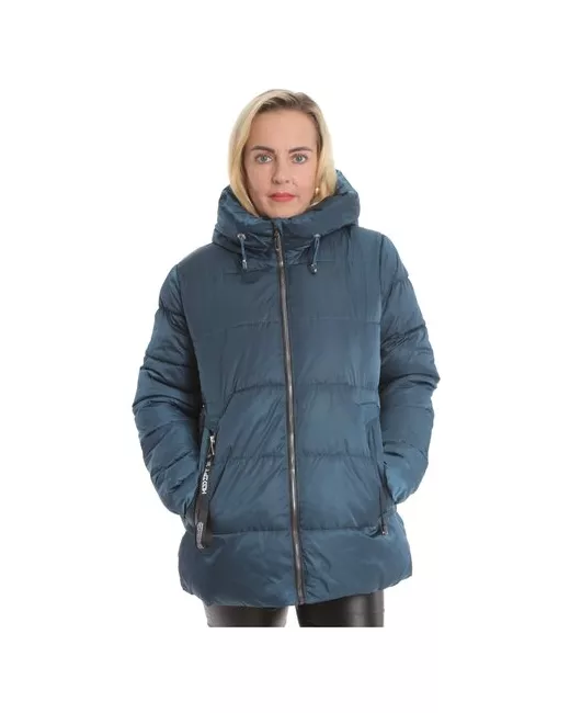 Modtex Куртка зимняя средней длины силуэт свободный ветрозащитная для беременных размер 56