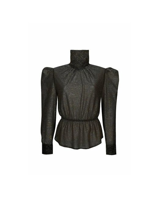 Laroom Блуза нарядный стиль полуприлегающий силуэт длинный рукав полупрозрачная размер S