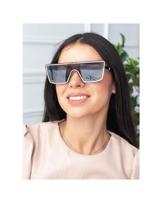 Неушанка Солнцезащитные очки прямоугольные оправа с защитой от УФ для