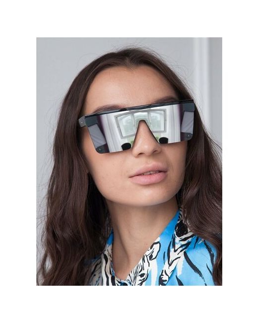 Неушанка Солнцезащитные очки квадратные оправа с защитой от УФ для серый