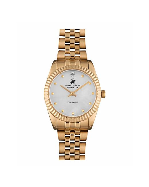 Beverly Hills Polo Club Наручные часы Американские кварцевые с минеральным стеклом BP3295X.120 гарантией золотой