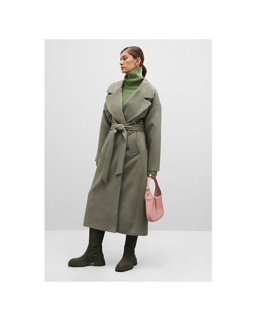 The Select Пальто-халат демисезонное оверсайз удлиненное размер XL/XXL зеленый