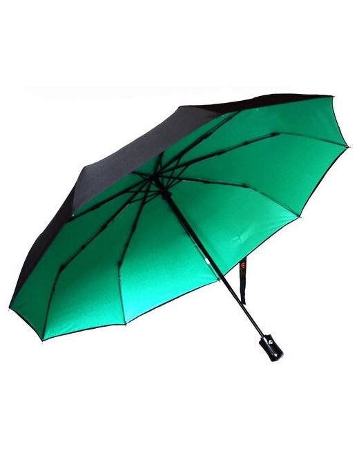 Royal Umbrella Зонт автомат 3 сложения купол 100 см. 9 спиц система антиветер чехол в комплекте зеленый черный