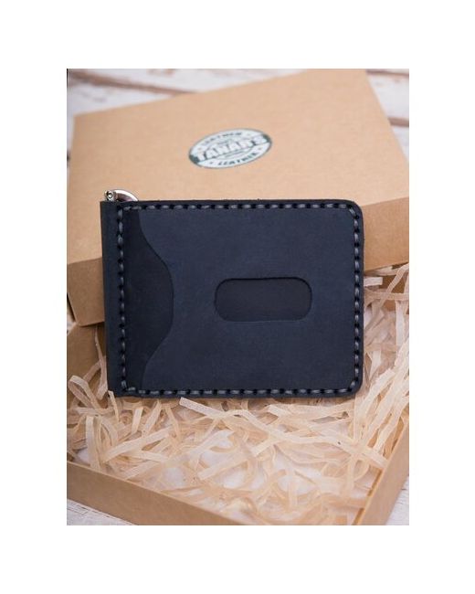Tanar's Leather Зажим для купюр матовая фактура без застежки отделение карт подарочная упаковка