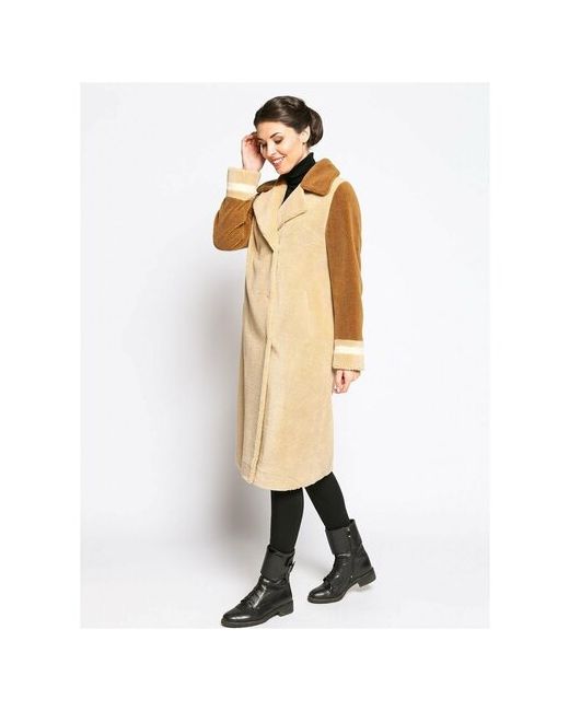 Prima Woman Пальто демисезон/зима размер 44 бежевый