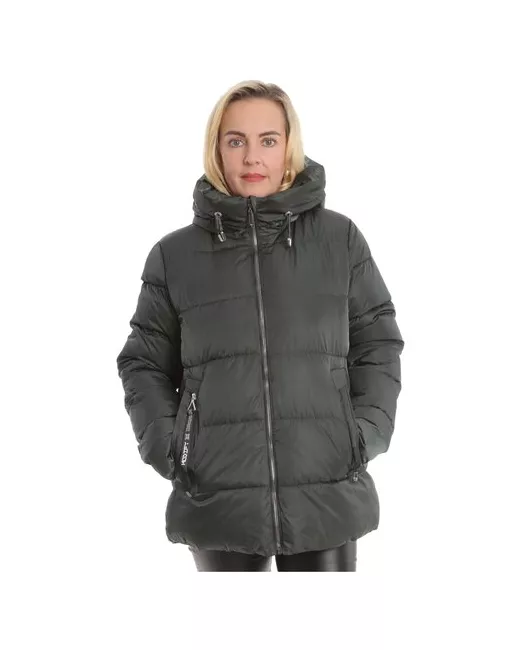 Modtex Куртка зимняя средней длины силуэт свободный ветрозащитная для беременных размер 54