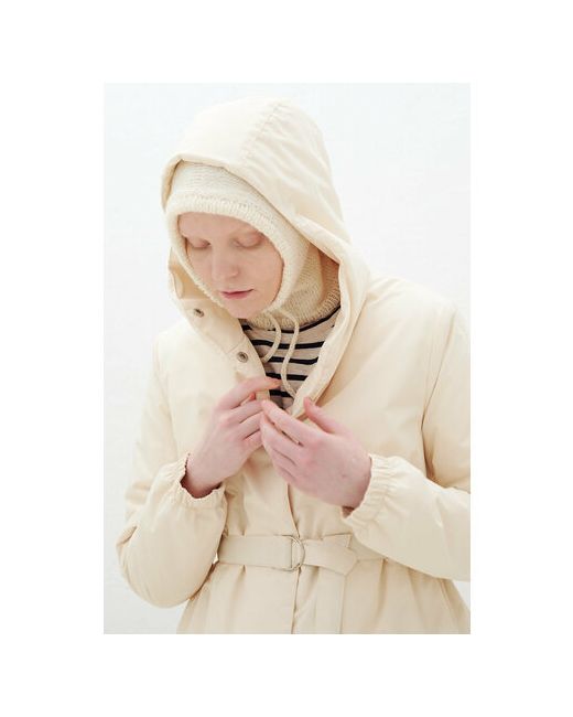 Уста к устам Куртка зимняя удлиненная силуэт прямой карманы мембранная ветрозащитная пояс/ремень капюшон влагоотводящая размер XXL