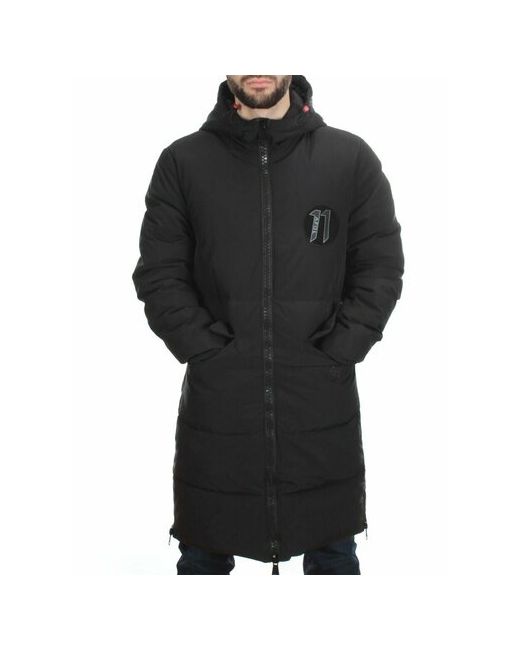 Не определен Куртка зимняя силуэт прямой ветрозащитная грязеотталкивающая стеганая внутренний карман карманы подкладка капюшон размер 52