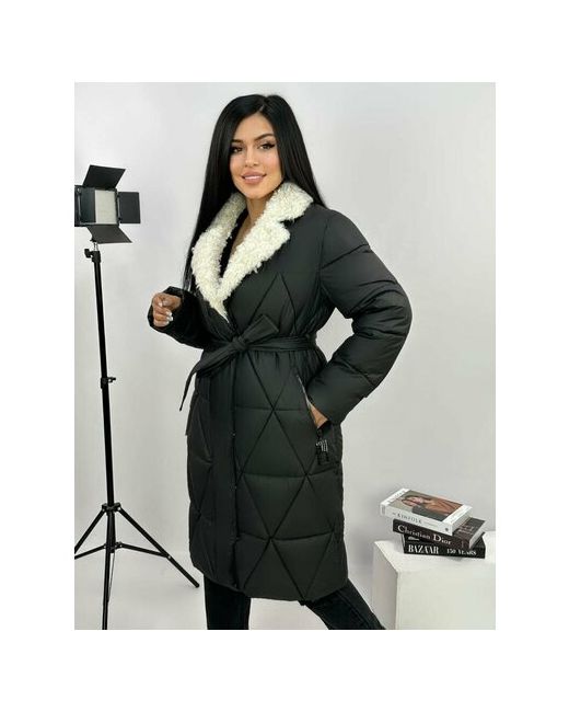 Diffberd Куртка зимняя удлиненная силуэт полуприлегающий карманы размер 54