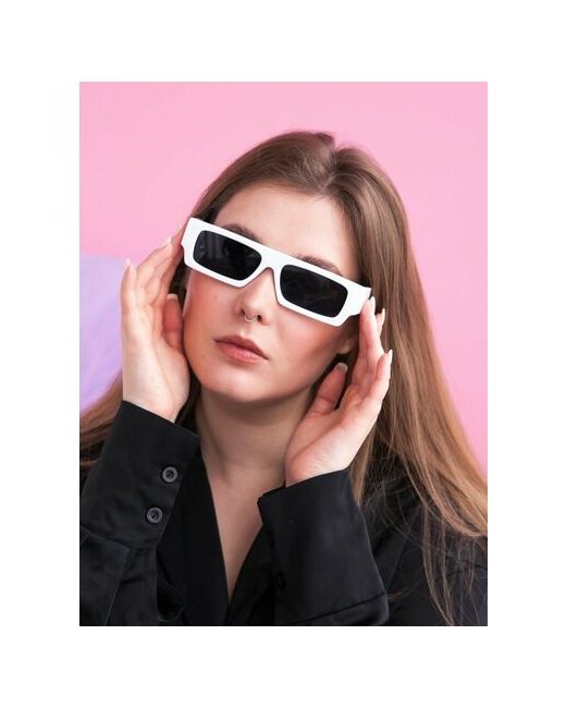 Неушанка Солнцезащитные очки прямоугольные оправа с защитой от УФ для