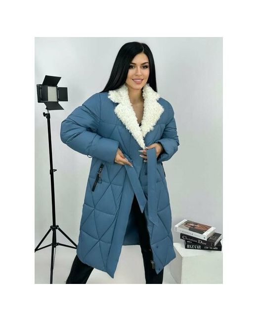 Diffberd Куртка зимняя удлиненная силуэт полуприлегающий карманы размер 52