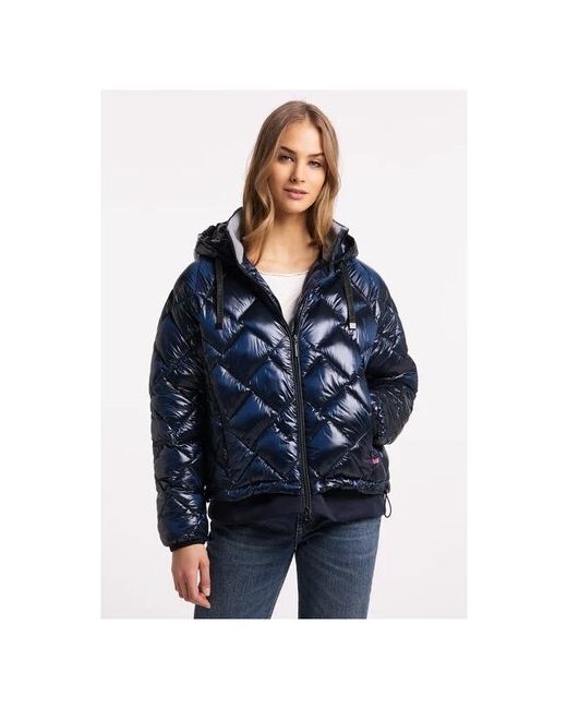 Frieda&Freddies Куртка демисезон/зима укороченная оверсайз капюшон размер 34