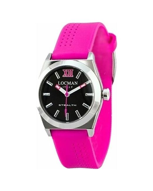 Locman Наручные часы Stealth 020400BKFFX0SIF черный розовый