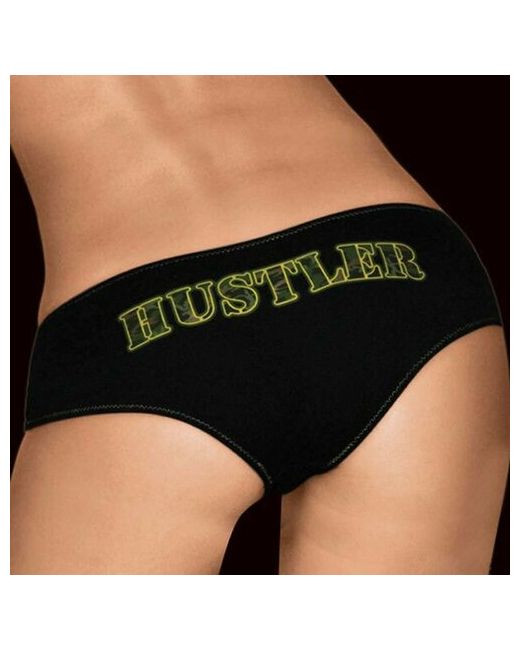 Hustler Трусы шорты заниженная посадка размер M черный зеленый