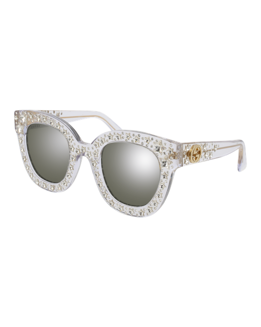 Gucci Солнцезащитные очки GG0116S 001 прямоугольные для