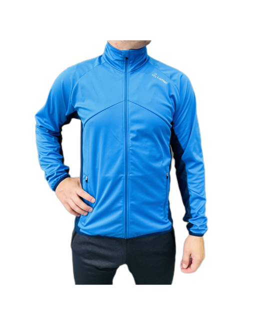Loffler Куртка средней длины силуэт прилегающий без капюшона воздухопроницаемая влагоотводящая ветрозащитная карманы водонепроницаемая размер 48