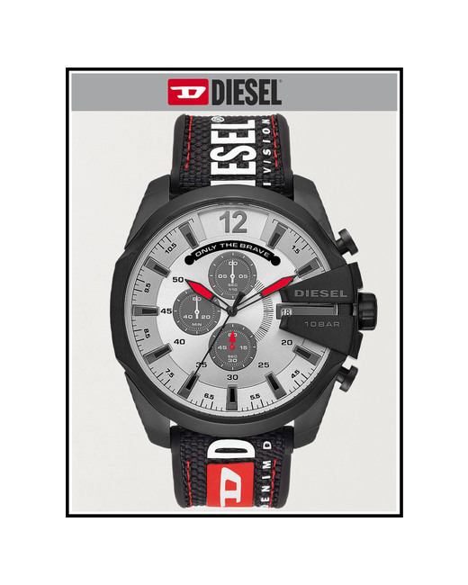 Diesel Наручные часы Мужские кварцевые наручные черные оригинальные черный