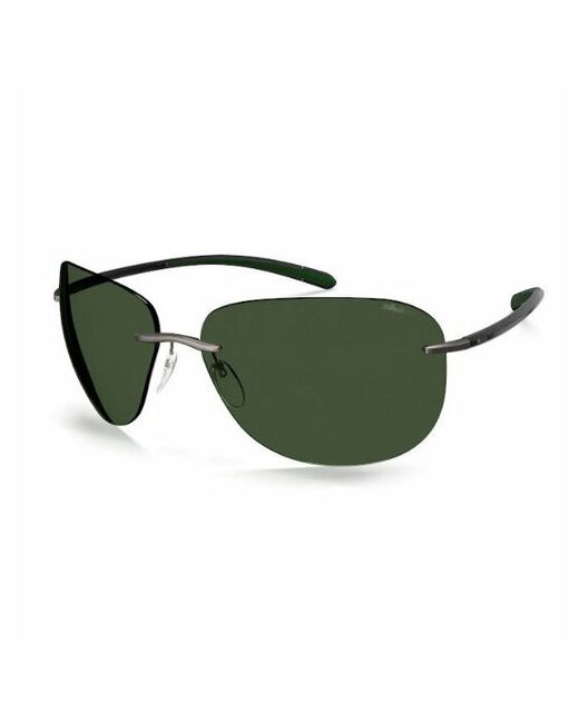 Silhouette Солнцезащитные очки прямоугольные с защитой от УФ для