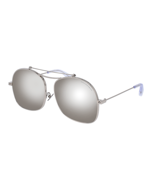 Alexander McQueen Солнцезащитные очки AM0088S 005 прямоугольные оправа