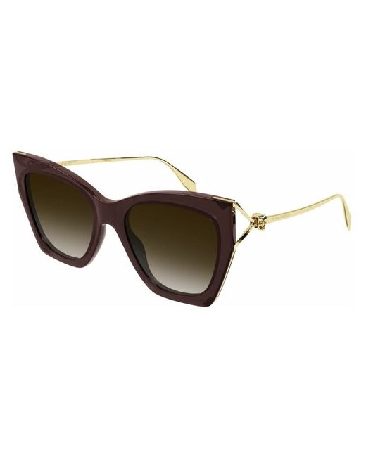 Alexander McQueen Солнцезащитные очки AM0375S 002 прямоугольные для