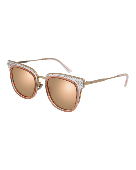 Bottega Veneta Солнцезащитные очки BV0122S 005 прямоугольные для