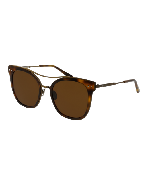 Bottega Veneta Солнцезащитные очки BV0064S 002 прямоугольные для