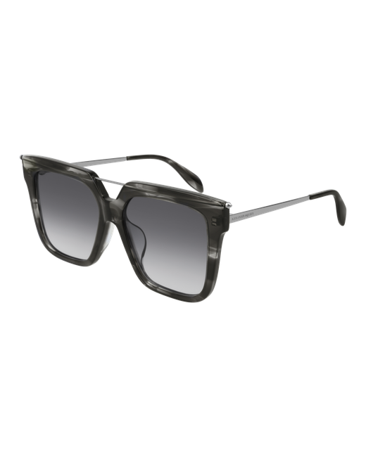 Alexander McQueen Солнцезащитные очки AM0171SA 003 прямоугольные для