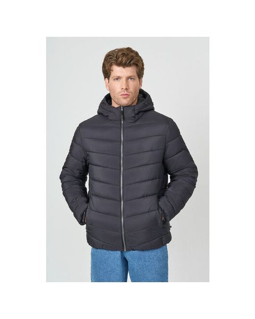 Baon Куртка демисезон/зима силуэт свободный водонепроницаемая карманы капюшон несъемный быстросохнущая утепленная дополнительная вентиляция стеганая размер 56 черный