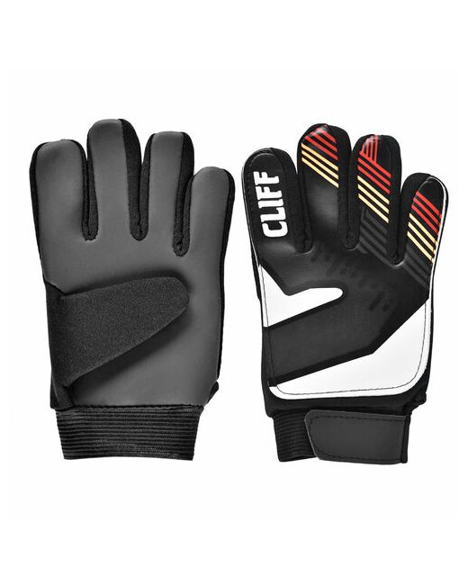 Cliff Вратарские перчатки регулируемые манжеты размер черный