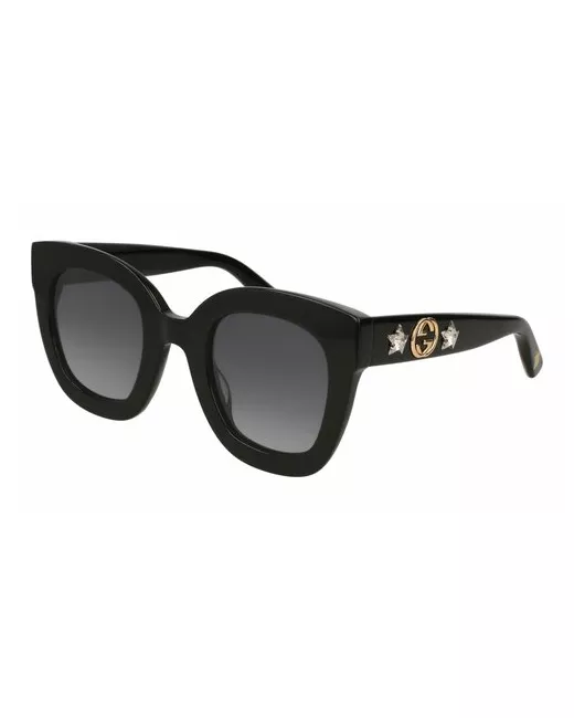 Gucci Солнцезащитные очки GG0208S 001 прямоугольные для