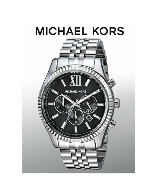 Michael Kors Наручные часы Lexington оригинал кварцевые серебряный