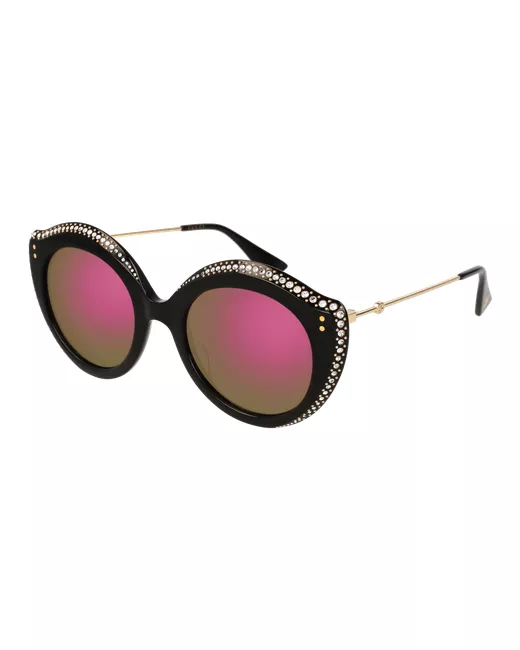 Gucci Солнцезащитные очки GG0214S 002 прямоугольные для